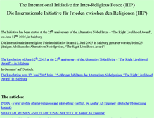 Tablet Screenshot of iiipeace.org